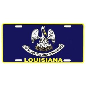 Louisiana State Flag License Plate